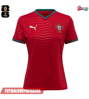 Lacne Ženy Futbalové dres Portugalsko MS 2026 Krátky Rukáv - Domáci